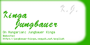 kinga jungbauer business card